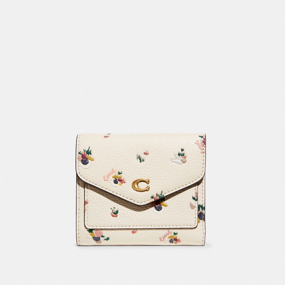 COACH® Wyn Small Wallet With Paint Dab Floral Print