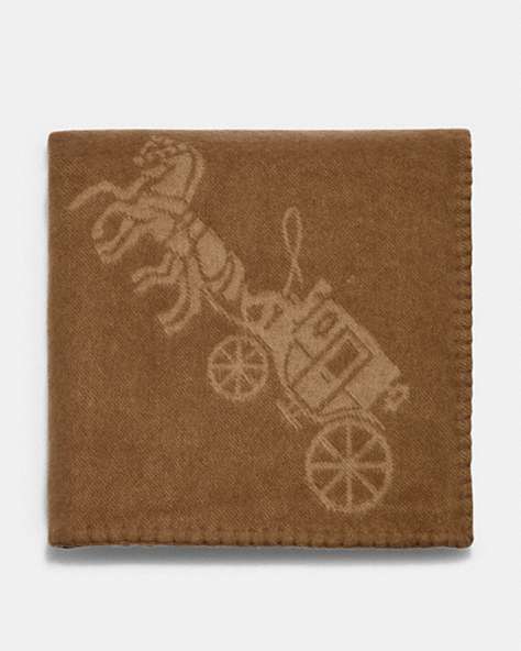 Horse And Carriage Print Blanket