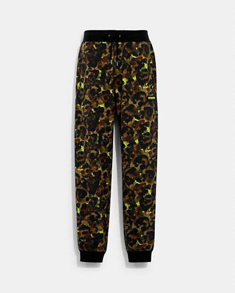 Pantalon de jogging à imprimé camouflage en coton biologique