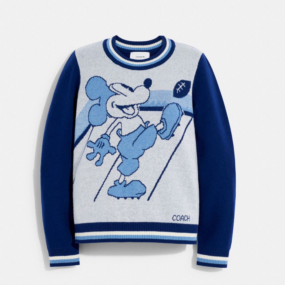 COACH® Disney X Coach Mickey Mouse Jacquard Sweater
