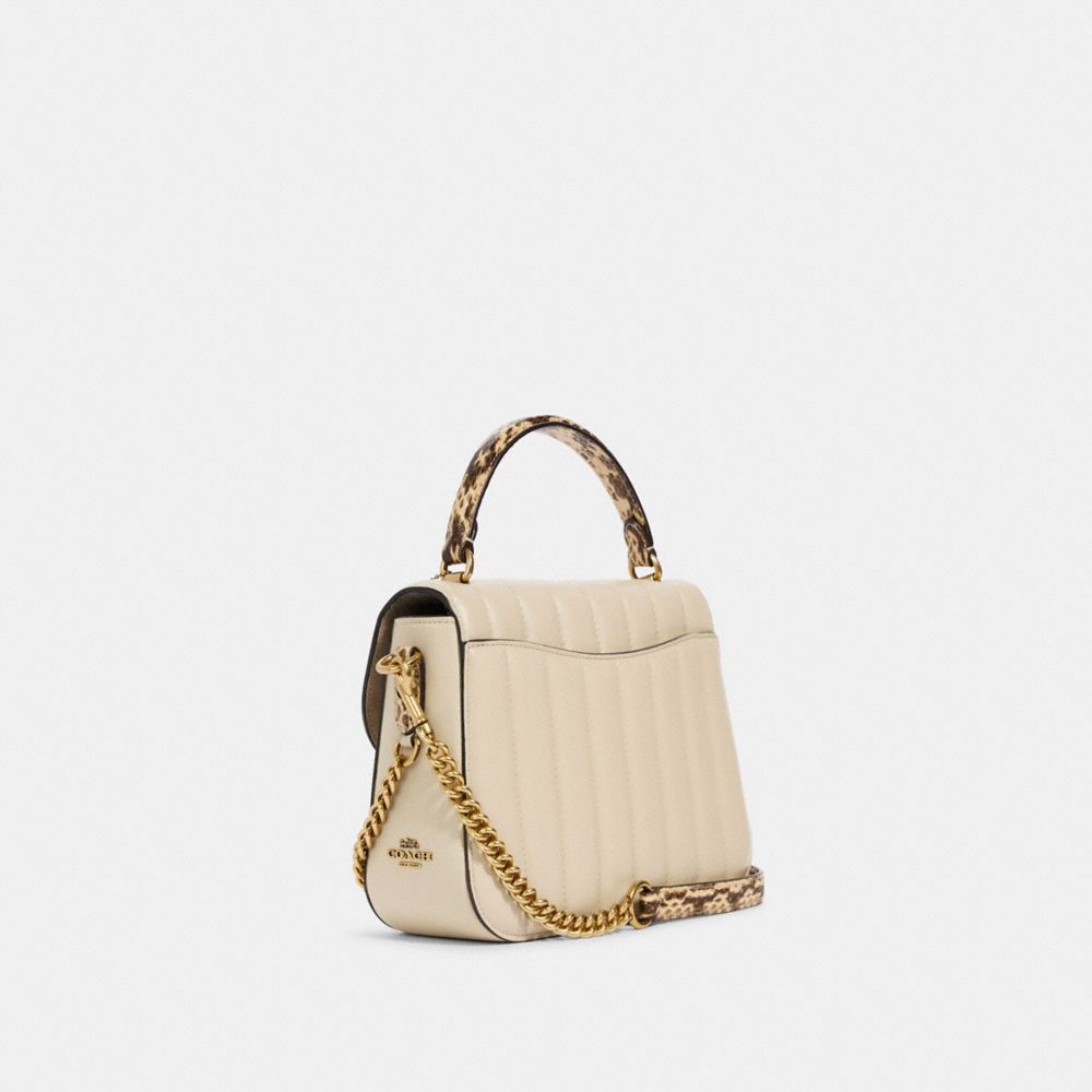 marlie top handle satchel white