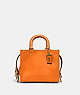 COACH®,ROGUE 17 IN ORIGINAL NATURAL LEATHER,Original Natural Leather,Brass/Carrot,Front View