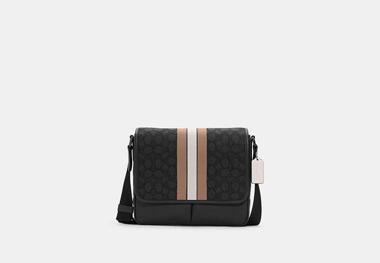 Thompson Small Map Bag In Signature Jacquard With Stripe image number 0