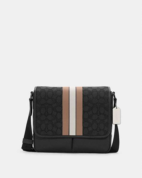Thompson Small Map Bag In Signature Jacquard With Stripe