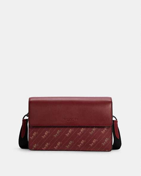 Turner Flap Crossbody With Horse And Carriage Dot Print