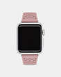COACH®,APPLE WATCH® STRAP, 38MM AND 40MM,silicone,Blush.,Front View