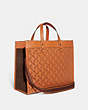 COACH®,FIELD TOTE 40 WITH HORSE AND CARRIAGE,Smooth Leather,Large,Butterscotch,Angle View