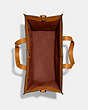 COACH®,FIELD TOTE 40 WITH HORSE AND CARRIAGE,Smooth Leather,Large,Butterscotch,Inside View,Top View