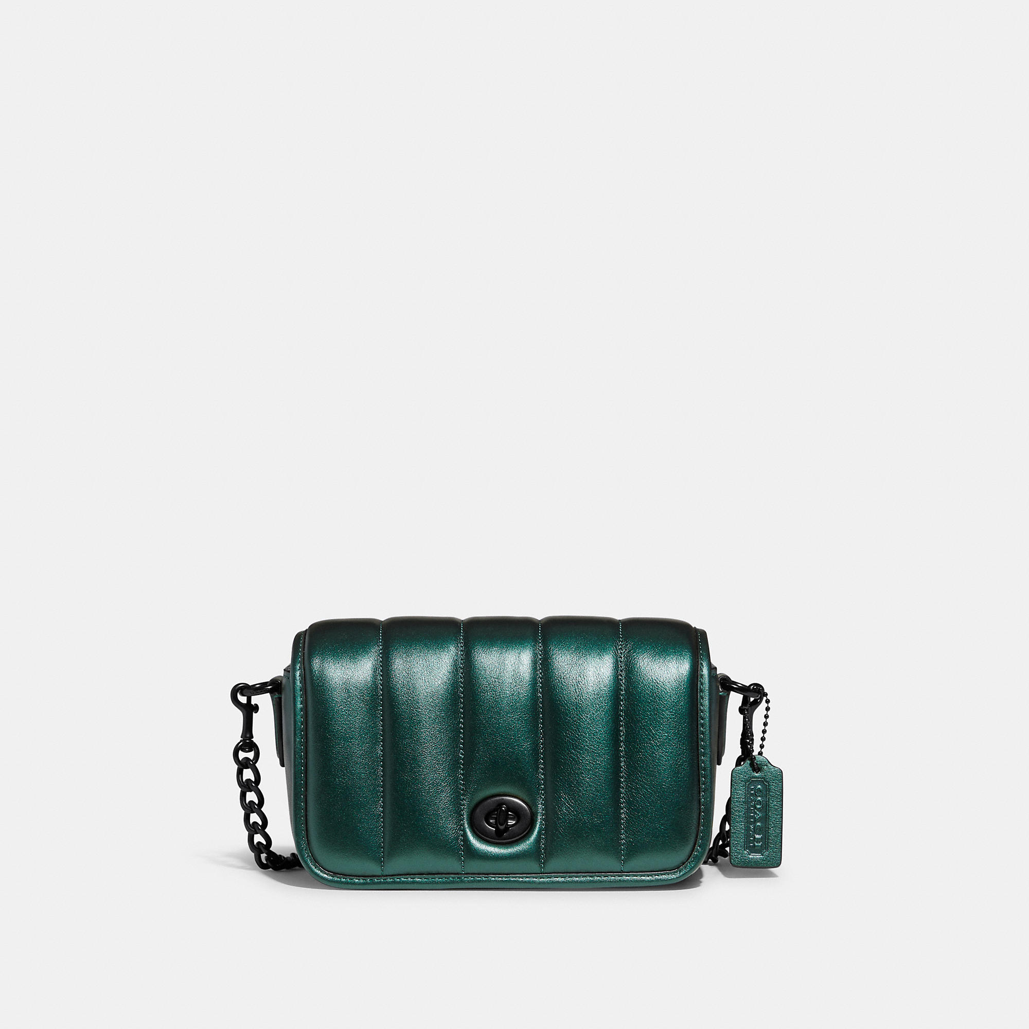 Coach Outlet Dinky 18 With Quilting In Green