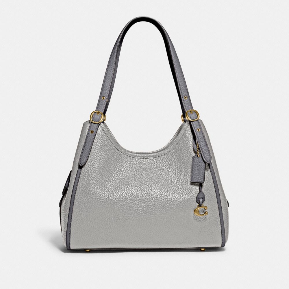 Coach Lori Shoulder Bag In Colourblock In Grey