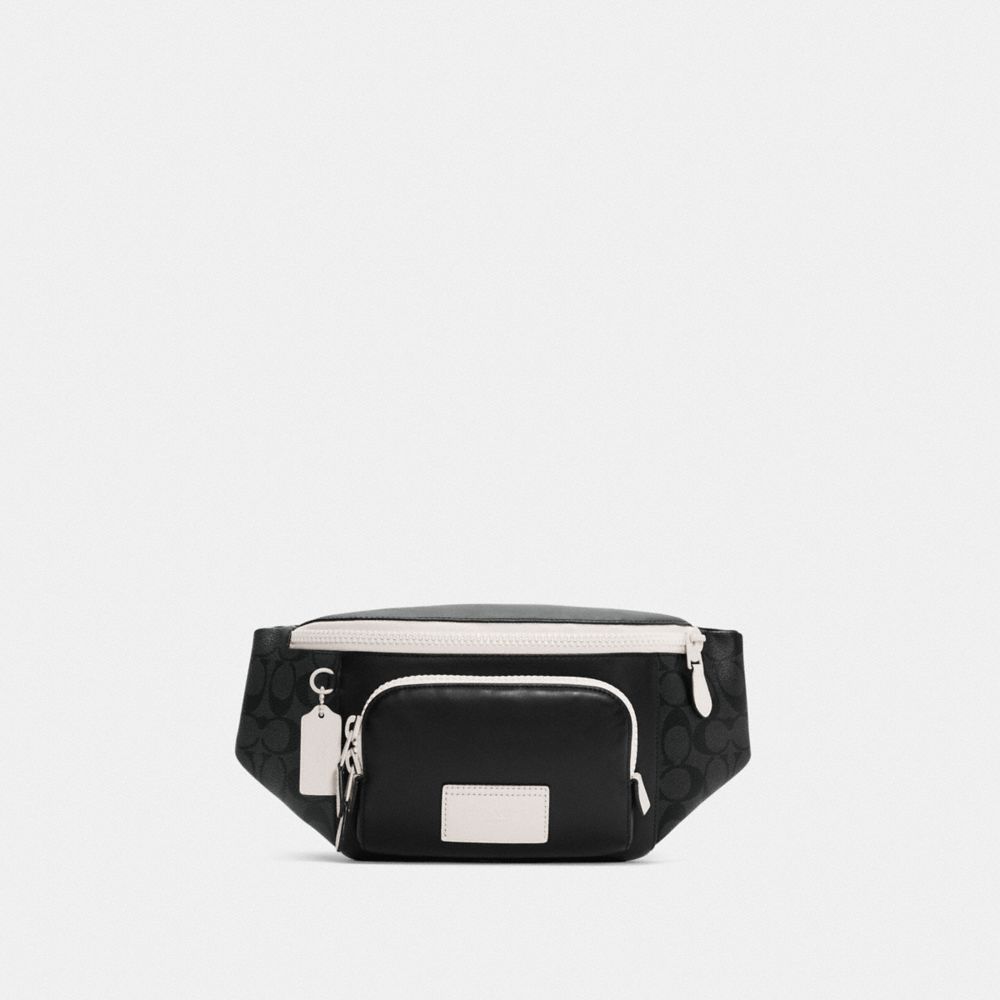 COACH® Track Belt Bag In Signature Canvas