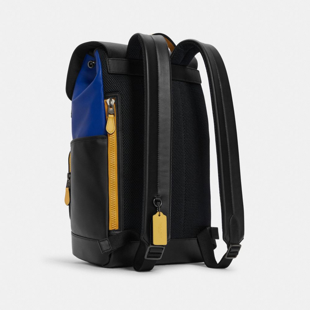 COACH® Track Backpack In Colorblock Signature Canvas