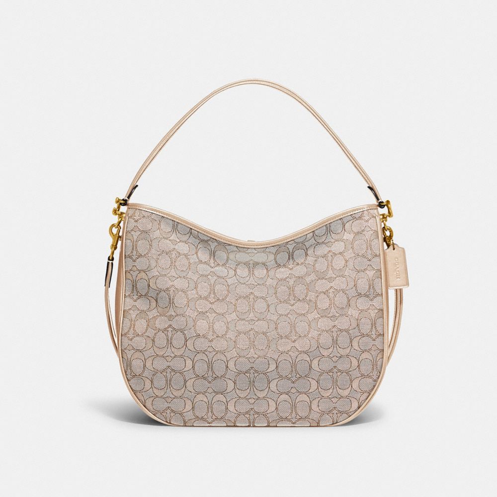 Soft Tabby Hobo In Signature Jacquard