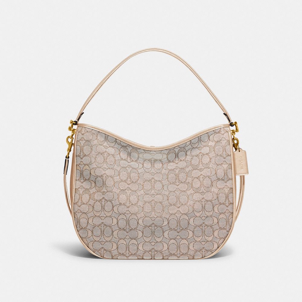 soft tabby bag in signature jacquard stone ivory