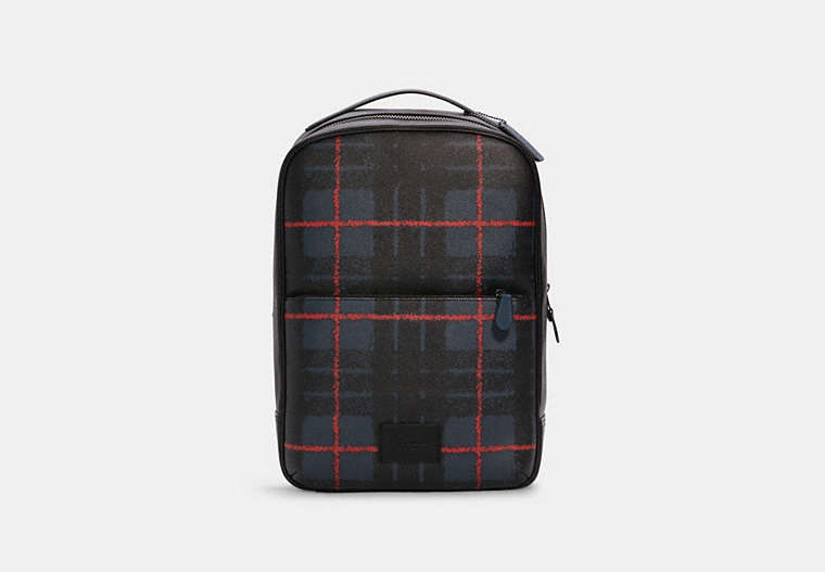 Westway Backpack With Window Pane Plaid Print