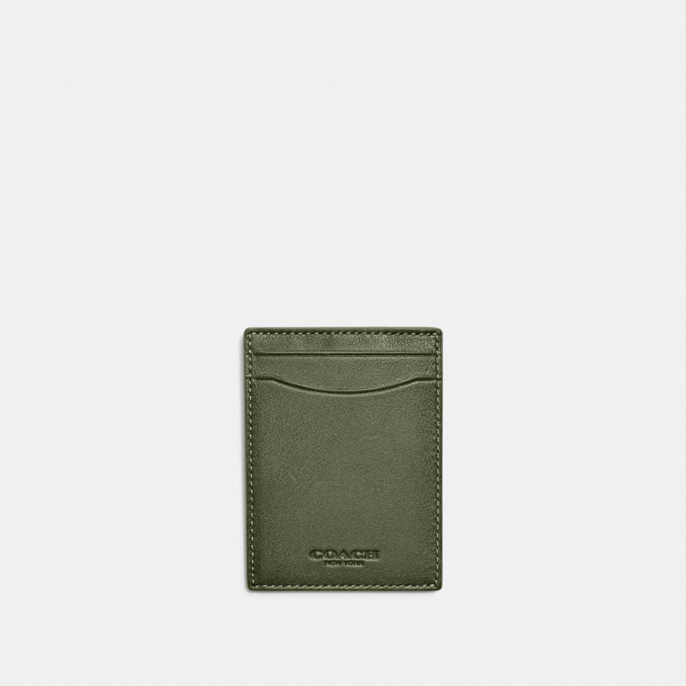 Coach Money Clip Card Case In Army Green ModeSens