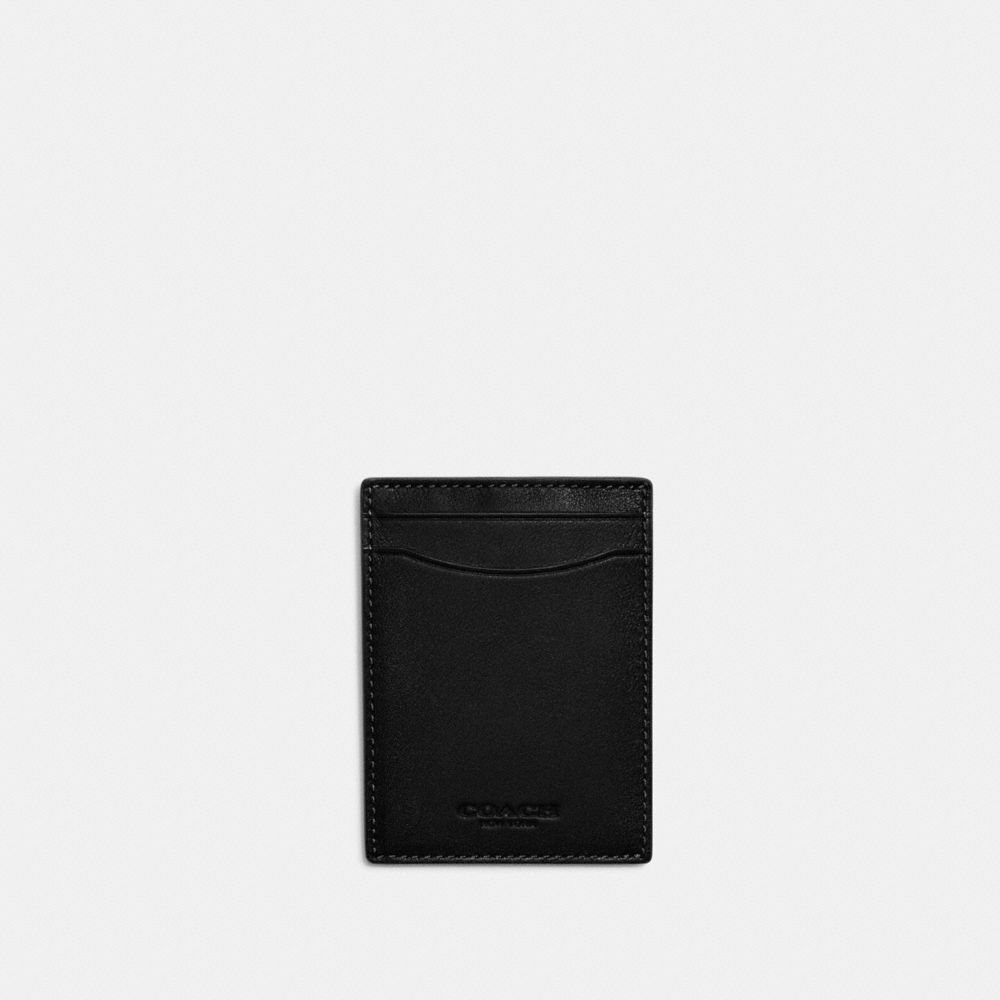 Coach Money Clip Card Case In Color<lsn_delimiter>black