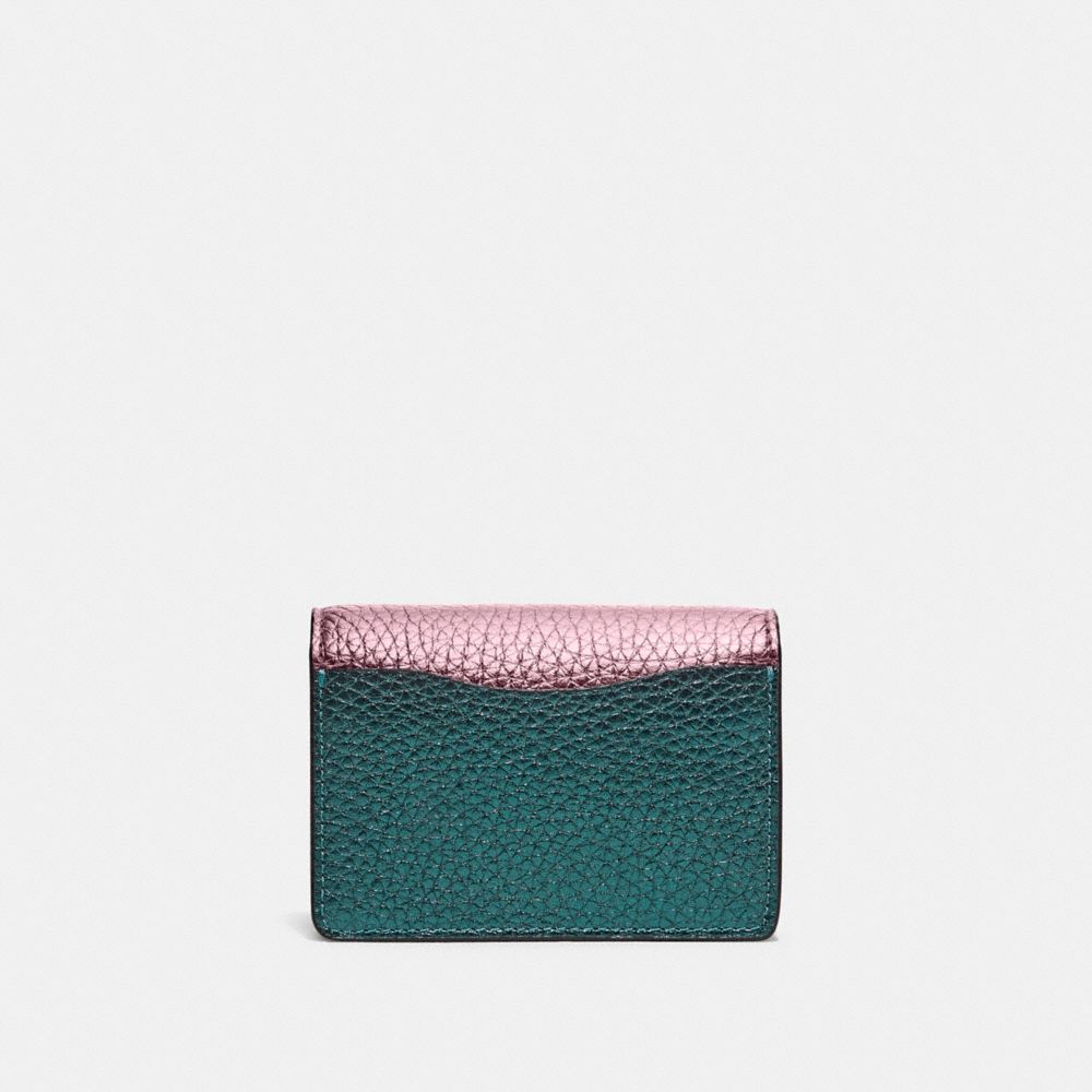 COACH® | Half Flap Card Case In Colorblock