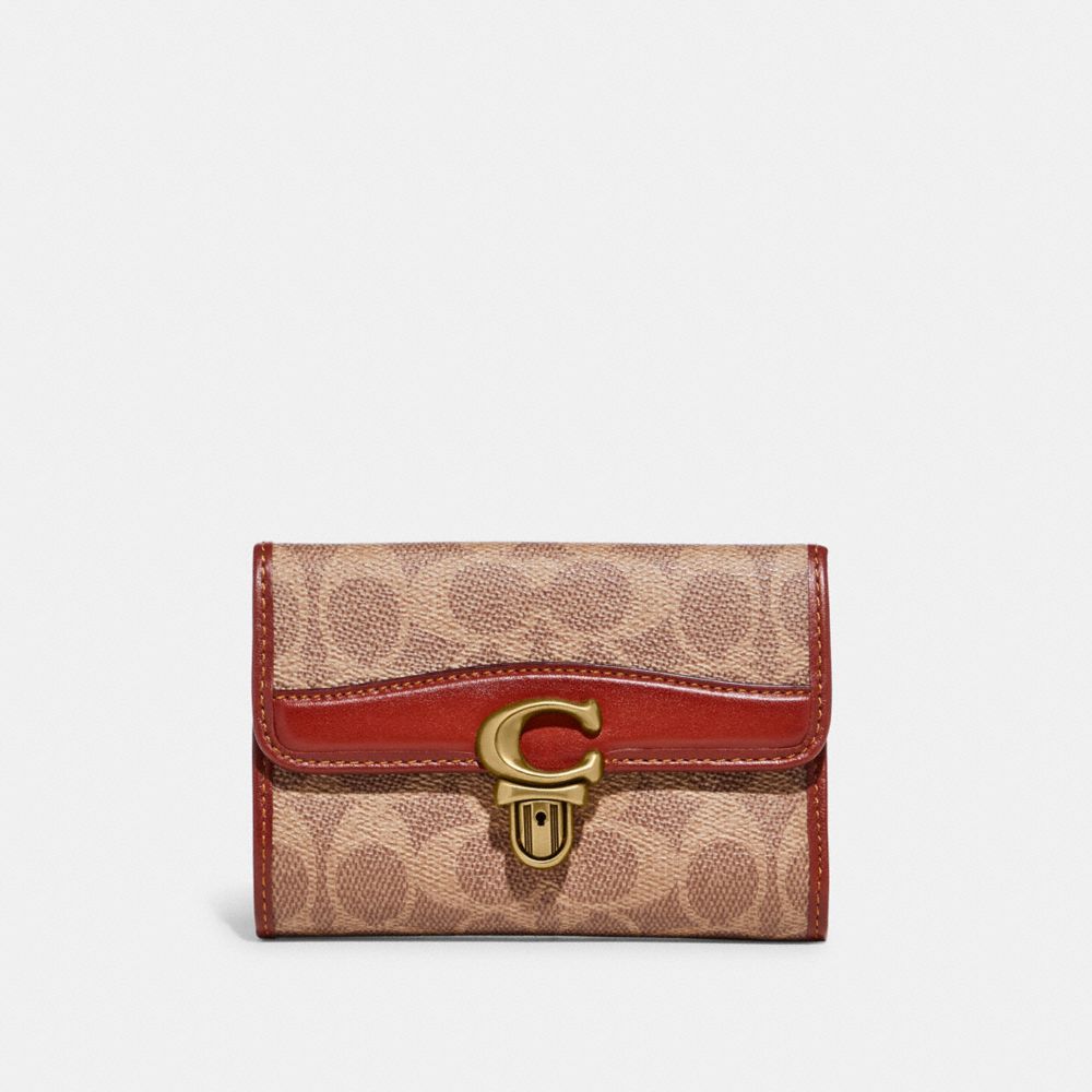 COACH®: Studio Medium Wallet In Signature Canvas