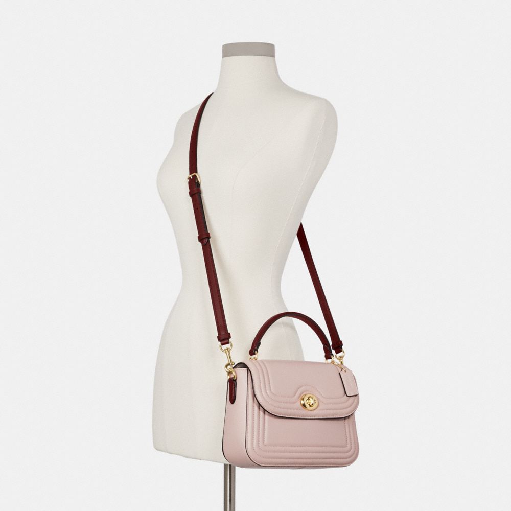 COACH OUTLET® | Marlie Top Handle Satchel In Colorblock With Border Quilting