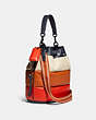 Field Bucket Bag With Colorblock Quilting And Coach Badge