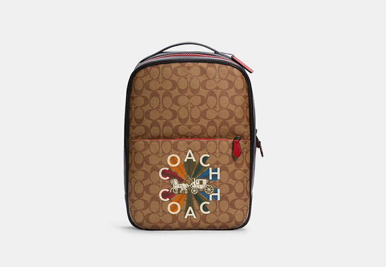 Westway Backpack In Signature Canvas With Coach Radial Rainbow image number 0