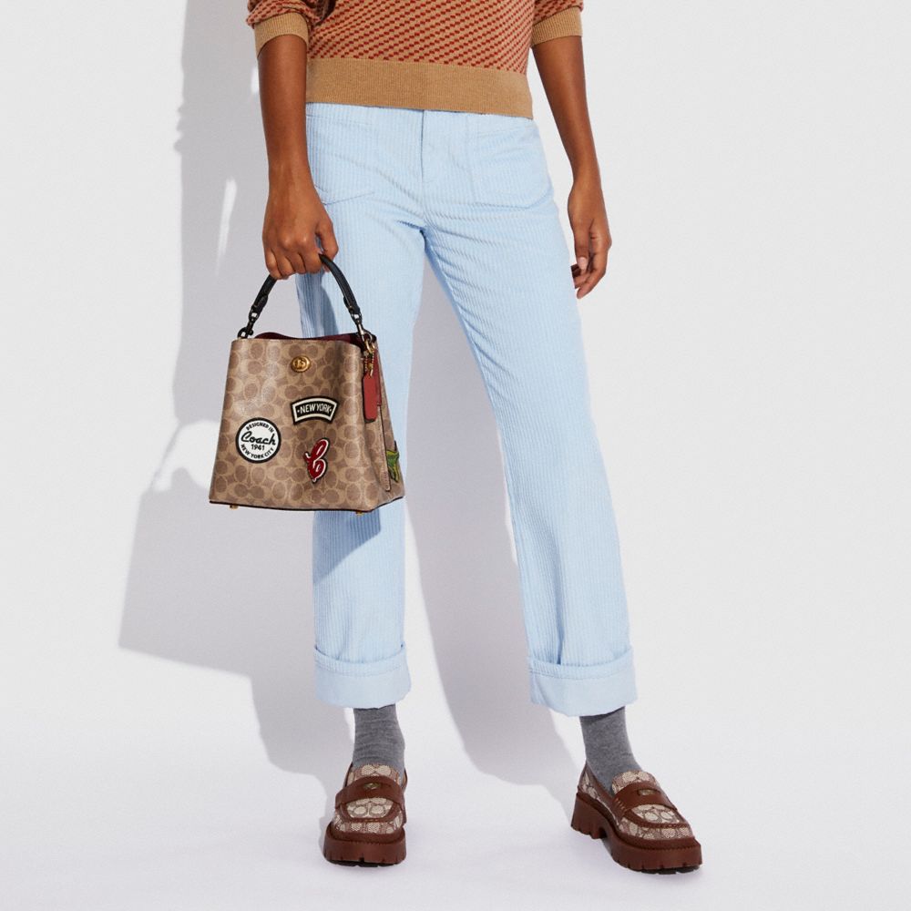 Coach Signature Canvas Willow Bucket Bag