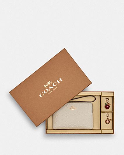COACH® | Boxed Long Zip Around Wallet In Signature Leather