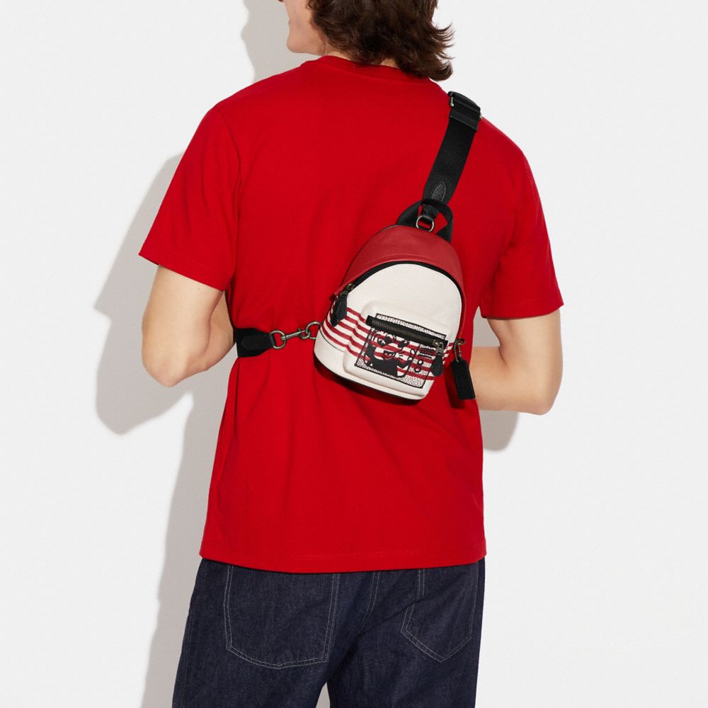COACH® | Disney Mickey Mouse X Keith Haring Small West Backpack