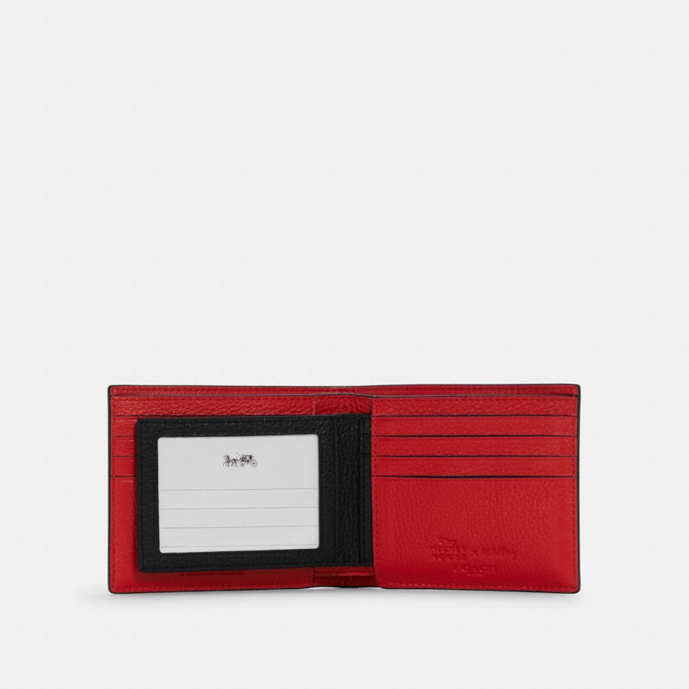 COACH®,Disney Mickey Mouse X Keith Haring 3 In 1 Wallet,,Interior View