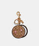 Mirror Bag Charm In Signature Canvas With Disco Star Print