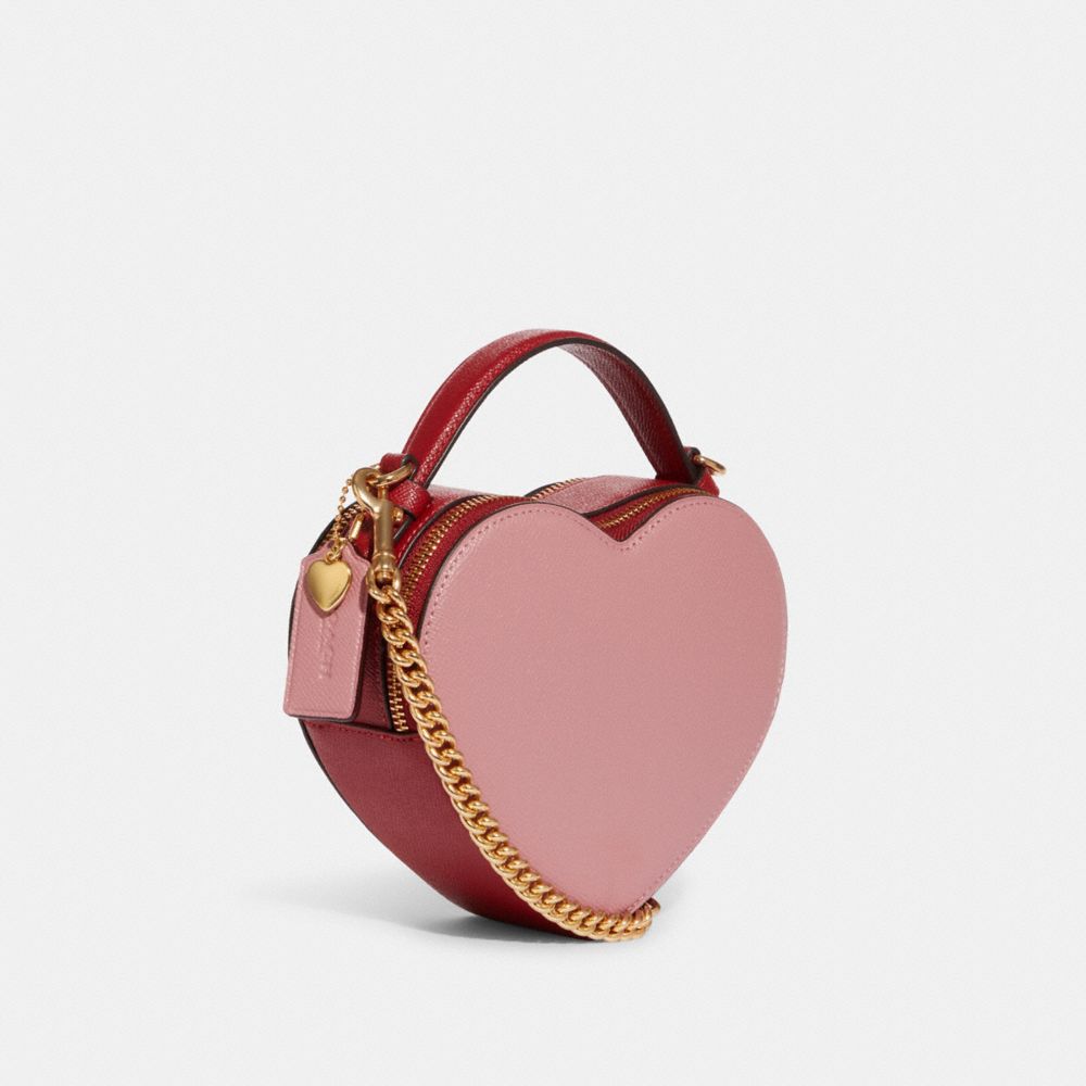 Introducir 50+ imagen heart crossbody in colorblock coach