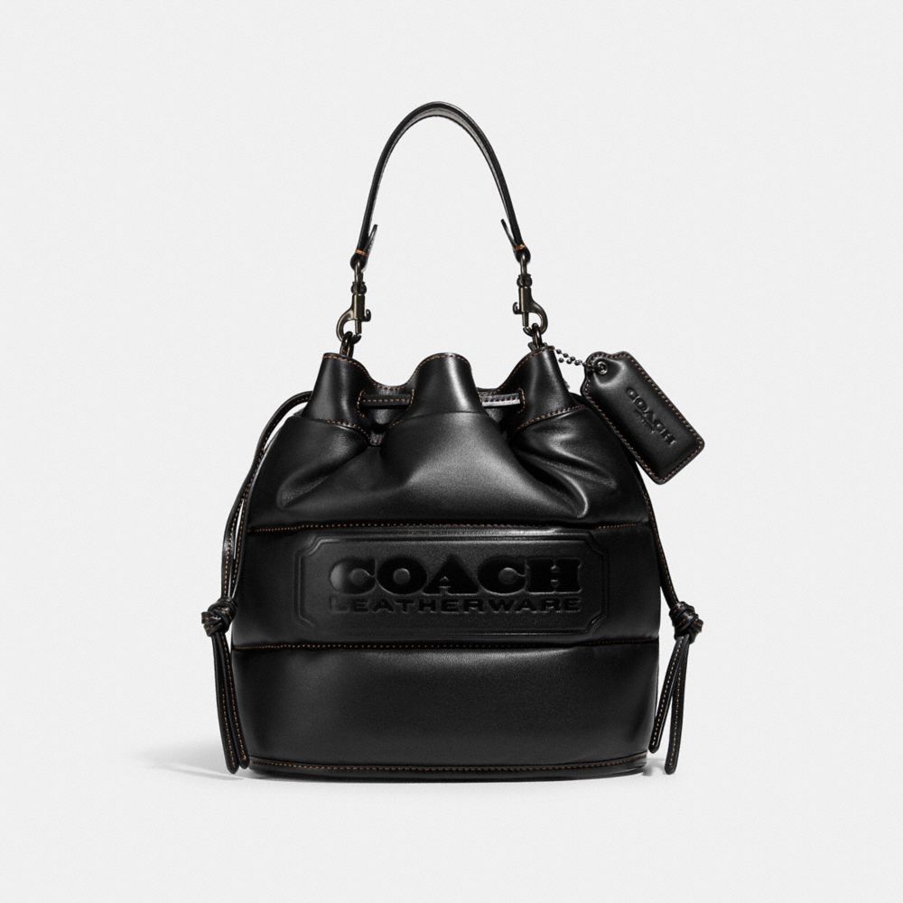COACH® Field Bucket Bag With Quilting And Coach Badge