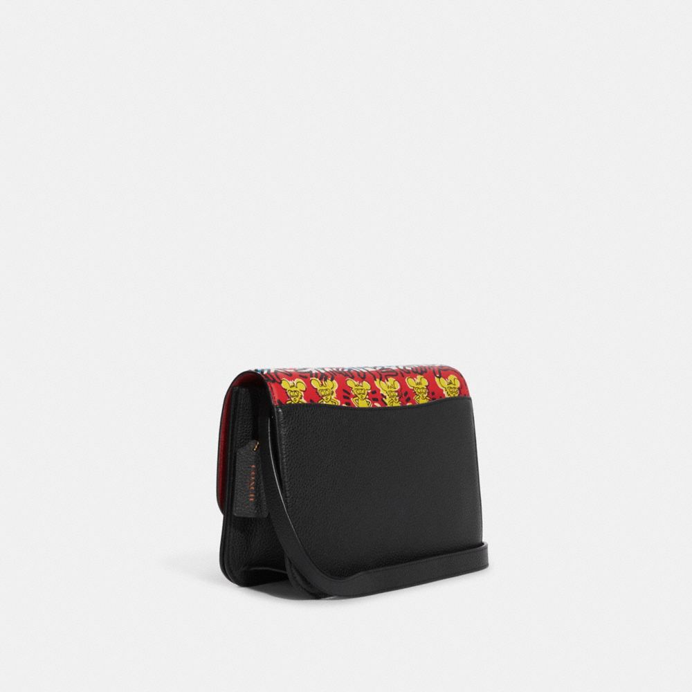 COACH®,Disney Mickey Mouse X Keith Haring Brynn Crossbody Bag,,Angle View