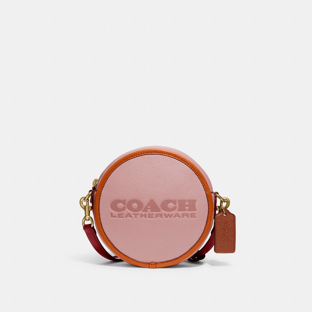 coach kia circle bag in colorblock