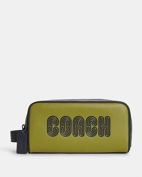 Large Travel Kit In Colorblock With Coach Patch