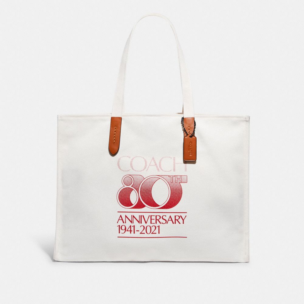 COACH® | 80 Th Anniversary 100 Percent Recycled Canvas Tote 42