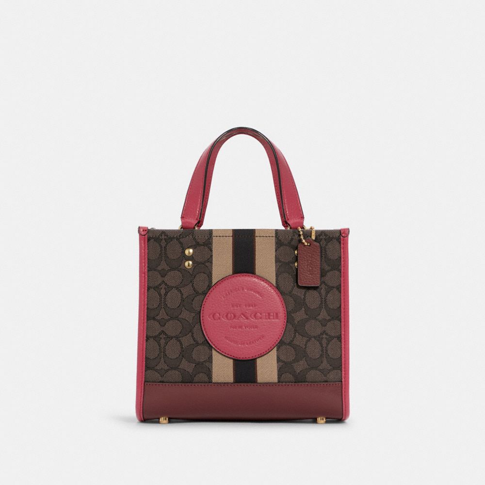 COACH OUTLET® | Dempsey Tote 22 In Signature Jacquard With Stripe And Coach  Patch