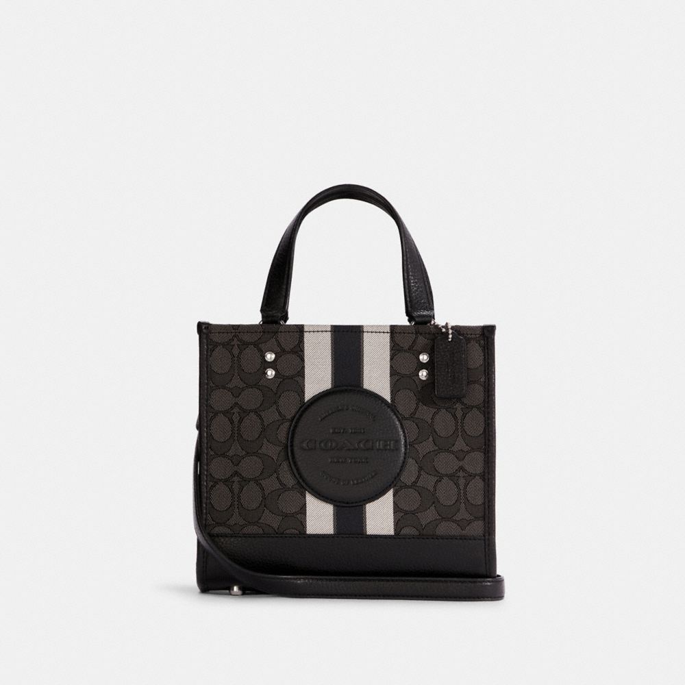 Dempsey Tote 22 In Signature Jacquard With Coach Patch 70% off cheap