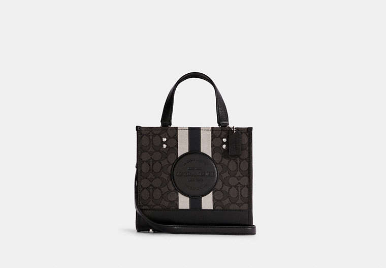 Dempsey Tote 22 In Signature Jacquard With Stripe And Coach Patch image number 0