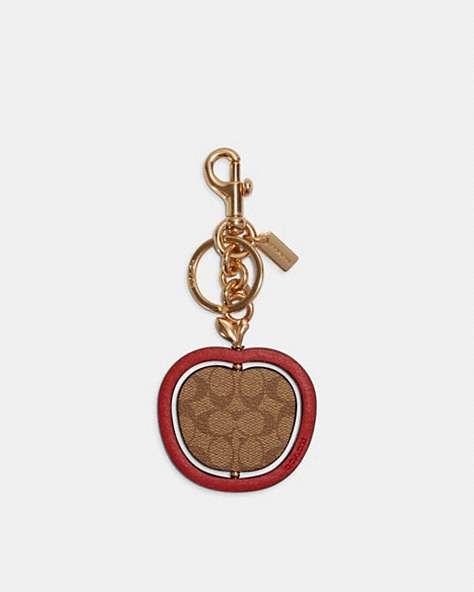 Spinning Apple Bag Charm In Signature Canvas