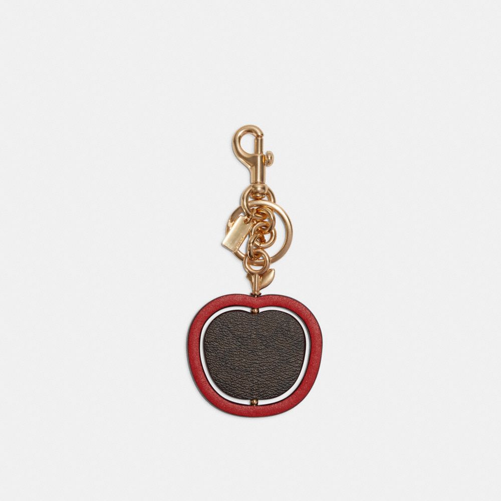 COACH® Spinning Apple Bag Charm In Signature Canvas