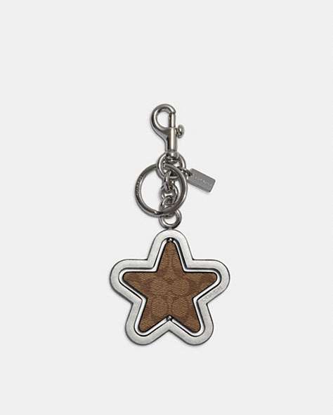 Spinning Star Bag Charm In Signature Canvas