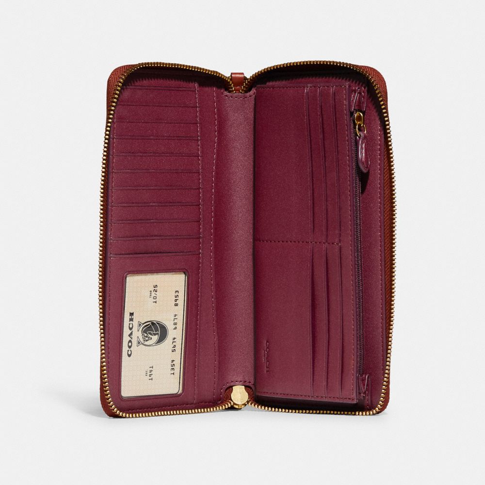 coach continental wallet