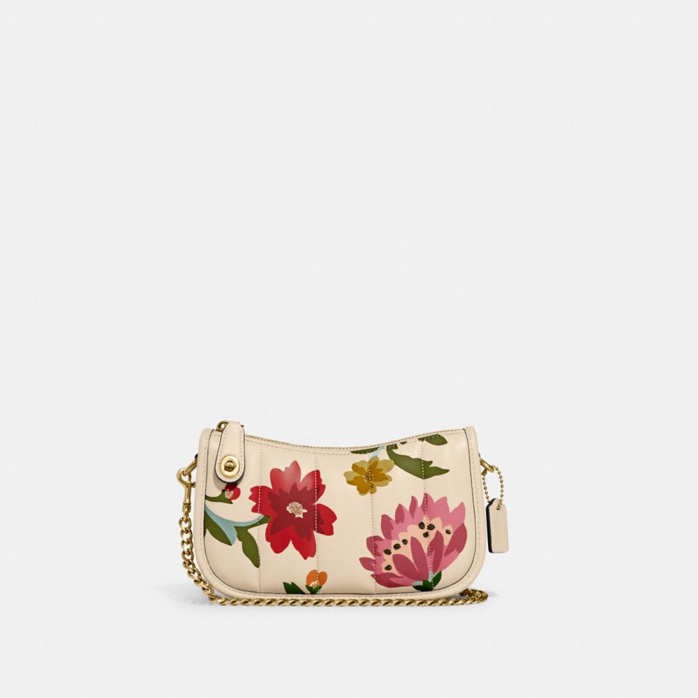 COACH® | Swinger 20 With Quilting And Floral Bouquet Print