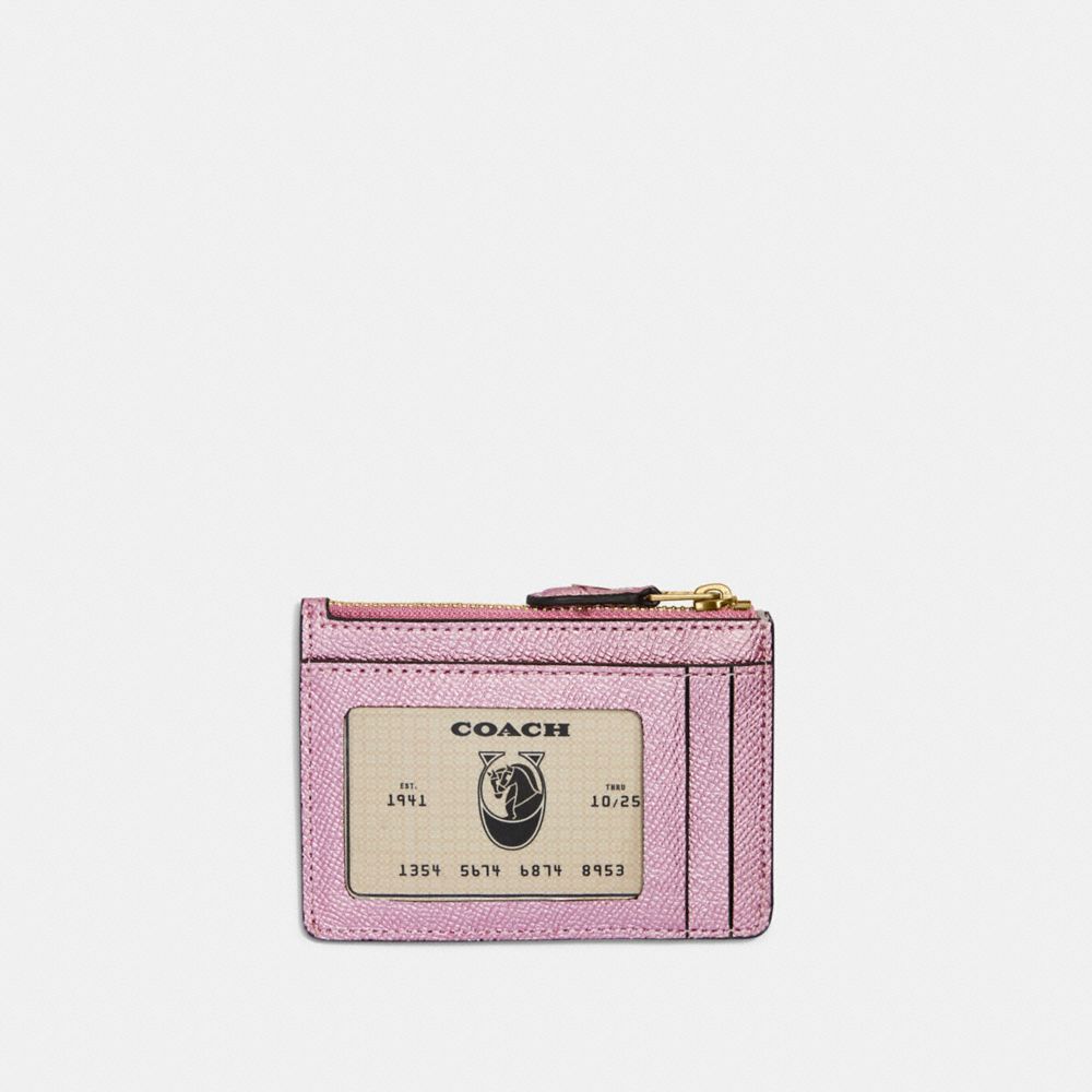 Victoria's Secret Pink ID Credit Card Holder Pink Wallet Case Leather New 