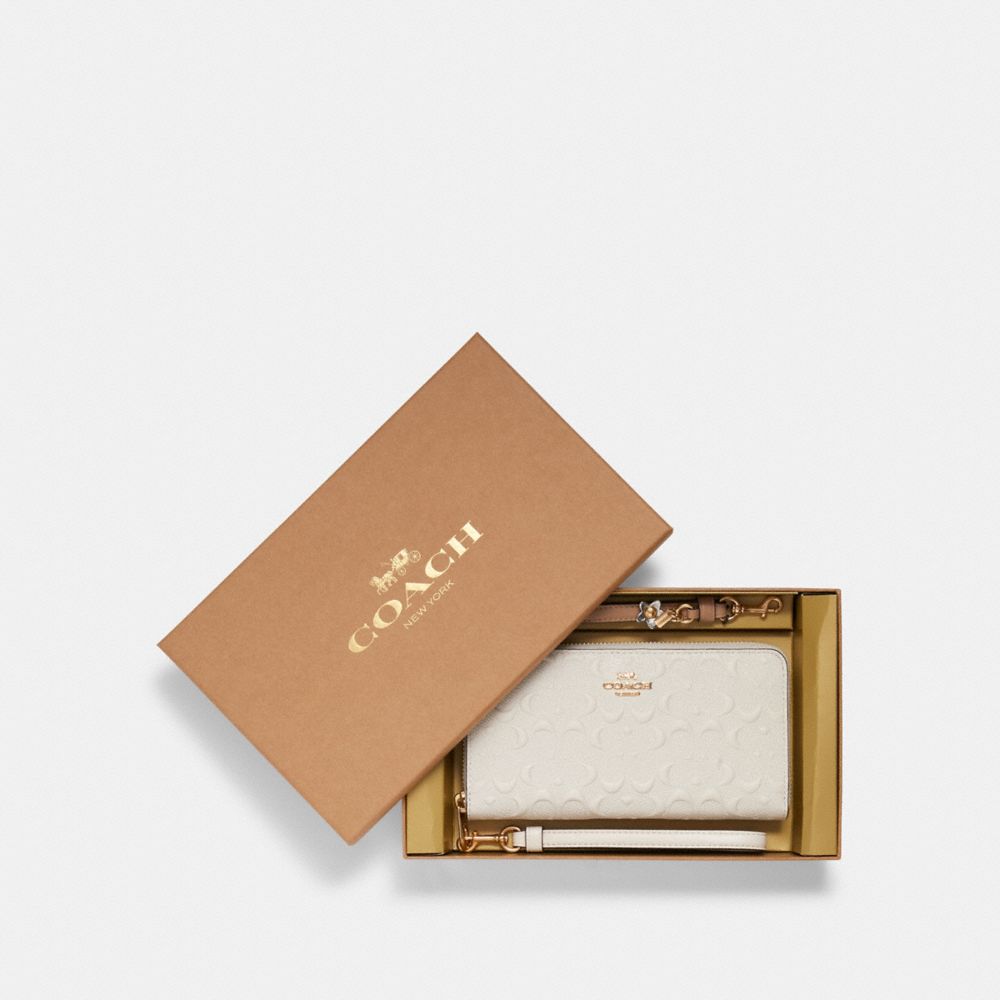 COACH OUTLET® | Boxed Long Zip Around Wallet In Signature Leather