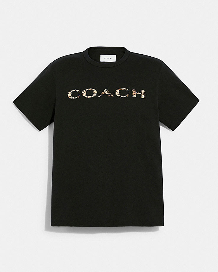 Coach X Michael B Jordan Mummified Signature T Shirt In Organic Cotton