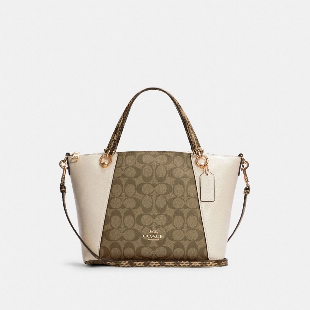 COACH OUTLET® | Kacey Satchel In Colorblock Signature Canvas