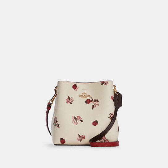 COACH® | Mini Town Bucket Bag With Ladybug Floral Print